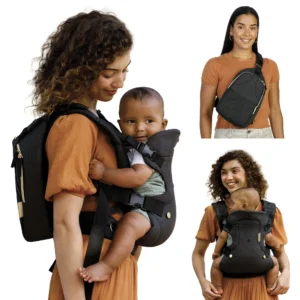 Infantino Flip 4 in 1 Convertible Baby Carrier 4 Position 8 32lb Black