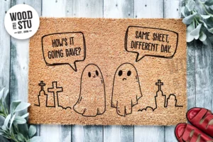 Its Freakin Bats Halloween Door Mat – Funny Meme Welcome Doormat