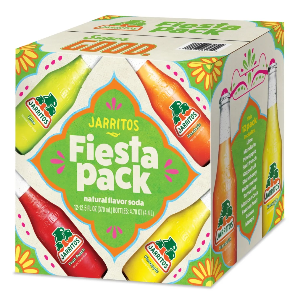 Jarritos Variety Pack Soda 12-Pack – Natural Fruit Flavors — alternate angle showing full product