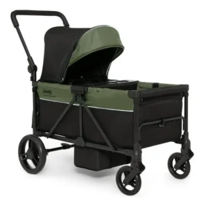 Jeep TurboGlyde Stroller Wagon by Delta Children – Extended Footwell