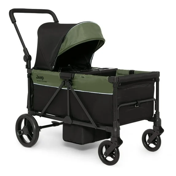 Jeep TurboGlyde Stroller Wagon by Delta Children – Extended Footwell