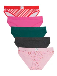 Joe Boxer Cotton Spandex Girl Short Panty 3-Pack – Sizes S-XL