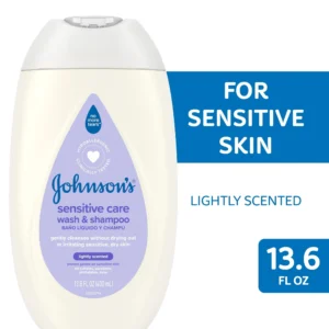 Johnson’s Sensitive Care Baby Bath Body Wash & Shampoo – 13.6 oz