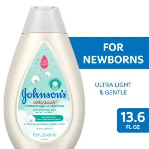 Johnson’s Sensitive Care Baby Bath Body Wash & Shampoo – 13.6 oz