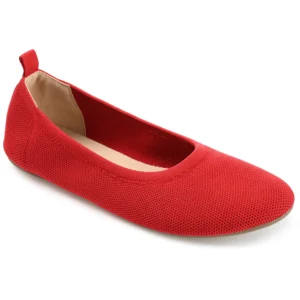 Journee Collection Womens Foldable Knit Slip-On Flats – $6
