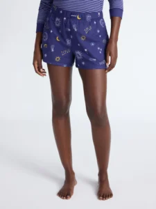 Joyspun Women s Flannel Pajama Boxer Shorts Sizes XS to 3X