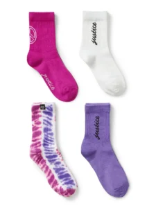 Justice Girls Mid Crew Socks 3 Pack – Budget-Friendly Value