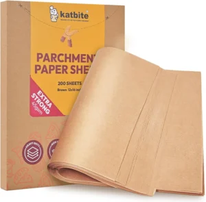 Katbite Heavy Duty Parchment Paper Sheets – 120 Count, 8×12 Inch
