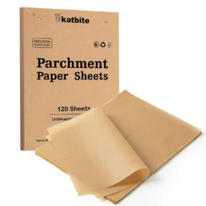 Katbite Heavy Duty Parchment Paper Sheets – 120 Count, 8×12 Inch