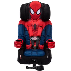 KidsEmbrace Spider-Man 2-in-1 Harness to Booster Car Seat – Multi-Height Headrest