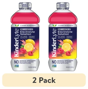 Kinderfarms Electrolyte Solution for Kids Adults – 2-Pack Strawberry 1L