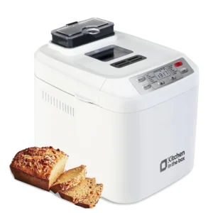 Kitchen Box 2LB Bread Machine – 12 Presets, Fruit Nut Dispenser