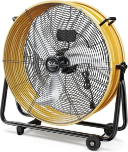 Ktaxon 16-Inch High Velocity Floor Fan – Heavy Duty Industrial Drum with Casters, 3 Speeds