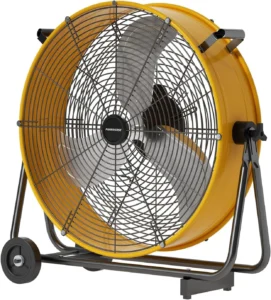 Ktaxon 16-Inch High Velocity Floor Fan – Heavy Duty Industrial Drum with Casters, 3 Speeds