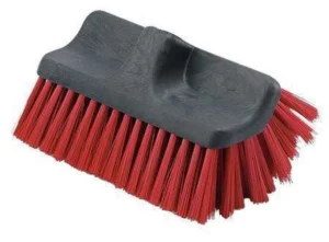 Libman Heavy Duty Dual Scrub Brush – Ergonomic 60 Red Black