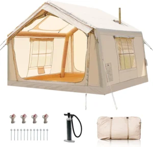 Lilypelle Inflatable Tent 4-6 Person – Waterproof with Chimney Window