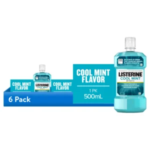 Listerine Cool Mint Antiseptic Mouthwash 6-Pack – Bulk Value