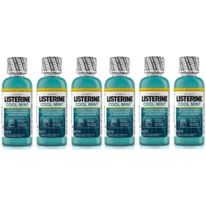 Listerine Cool Mint Antiseptic Mouthwash 6-Pack – Bulk Value
