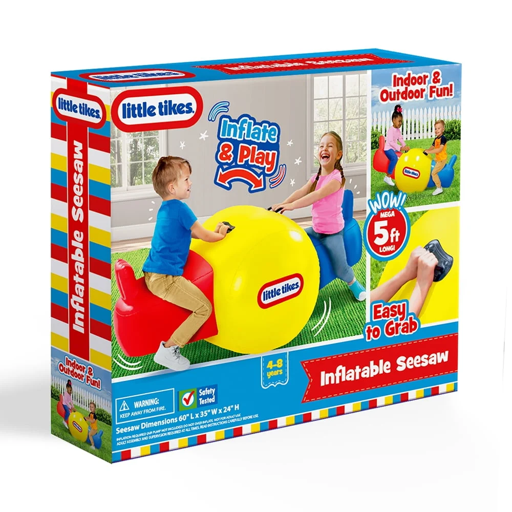 Little Tikes Large Inflatable See Saw Teeter Totter for kids Ages 4 8