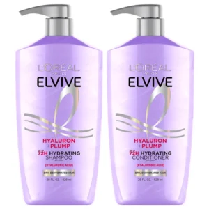 L’Oreal Paris Hyaluronic Acid Shampoo & Conditioner Set – 26.5 fl oz