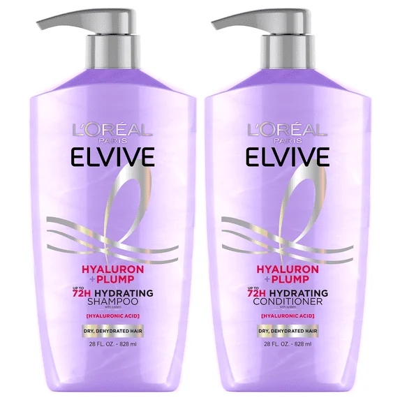 L’Oreal Paris Hyaluronic Acid Shampoo & Conditioner Set – 26.5 fl oz