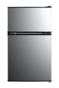 Magic Chef 3.2 cu ft Compact Refrigerator – Two-Door Stainless Steel