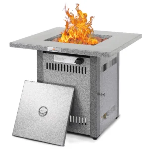 Mainstays 28-inch 50,000 BTU Propane Fire Pit Table – with Lava Rocks & Cover