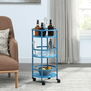 Mainstays 3-Tier Rolling Kitchen Bar Cart – Compact Storage Solution