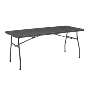Mainstays 6ft Rectangular Folding Table – UV-Protected, Holds 8