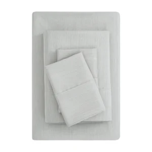 Mainstays Brushed Microfiber Queen Sheet Set – Soothing Gray 4pc