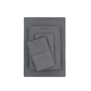 Mainstays Brushed Microfiber Queen Sheet Set – Soothing Gray 4pc