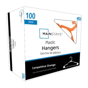Mainstays Plastic Notched Hangers (100-Pack) – Texas Orange Value Set
