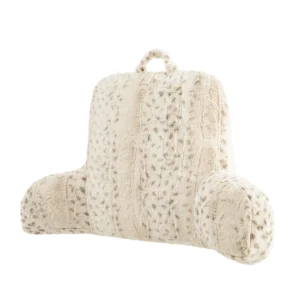 Mainstays Snow Leopard Faux Fur Backrest Pillow – 23×30 Cozy