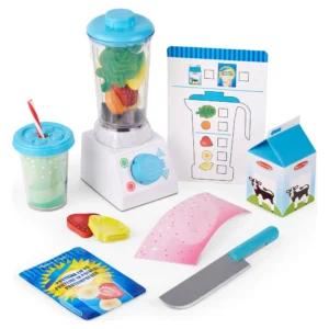 Melissa & Doug Smoothie Maker Blender Set – 22 Piece Play Food