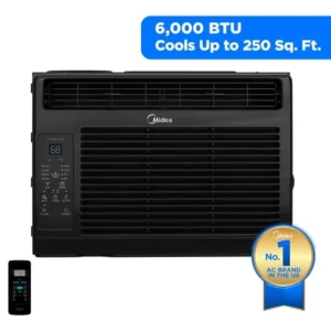 Midea 6,000 BTU Window Air Conditioner – Efficient Cooling with Remote