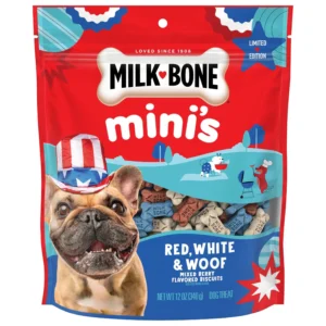 Milk-Bone Red White Woof Mixed Berry Dog Biscuits – 12 oz