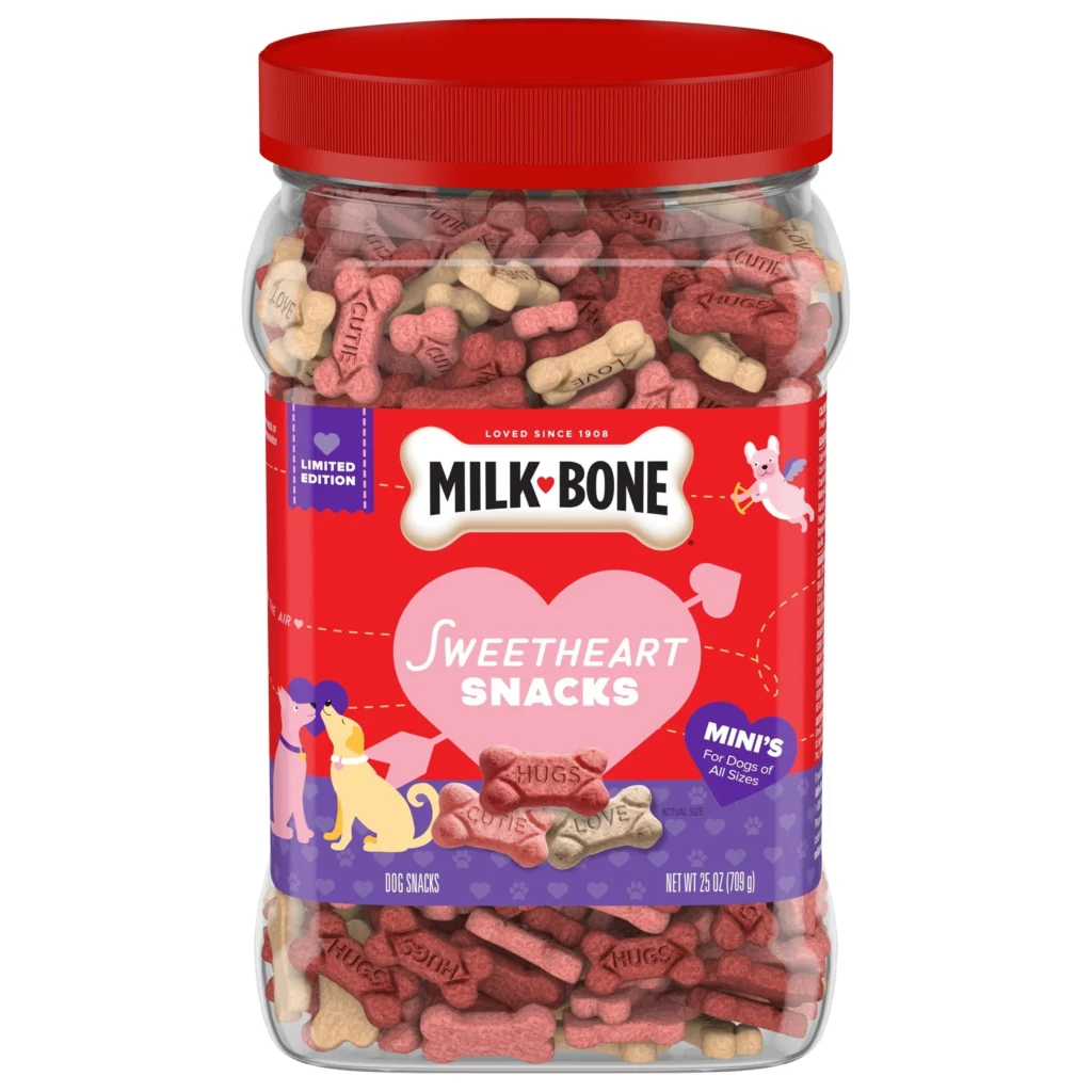 Milk-Bone Red White Woof Mixed Berry Dog Biscuits – 12 oz — alternate angle showing full product