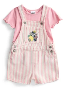 Minnie Mouse Toddler Girl s Short Sleeve All Over Print Dress Sizes 12M 5T