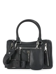 MNYC Camera Bag with Assorted Charms – Black Glaze