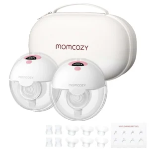 Momcozy M5 Hands-Free Electric Breast Pump 24mm – Pink 2 Pack