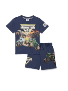 Monster Jam Baby Outfit Set – Sleeveless Tank & Shorts (0-24M)