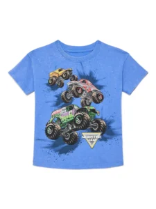 Monster Jam Toddler Americana Tee – Stars & Stripes Graphic