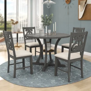 MS 6-Piece Dining Set with Chairs – Modern Home Furniture