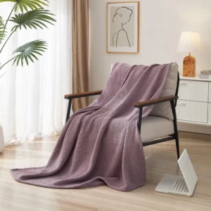MS Sweat Throw Silver – Ultra-Soft Fleece Throw Blanket