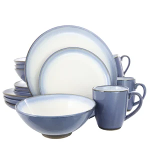 MSK 16-Piece Dinnerware Set – Classic White Porcelain for 4