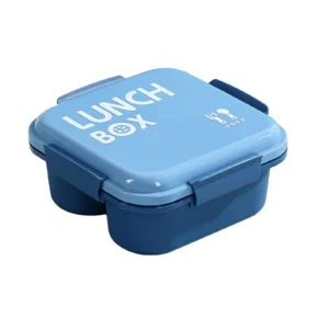 MSK Bento Box Blue – Portable Lunch Container, 3 Sections