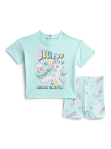 My Little Pony Baby Girl s Graphic Tee and Bike Shorts 2 Piece Set Sizes 0 3M 24M