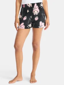 My Melody Kuromi Graphic Fleece Dolphin Short Women s