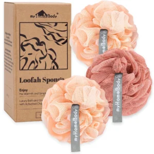 myHomeBody Konjac Baby Sponge Set – 3pc Gentle Bath Sponges