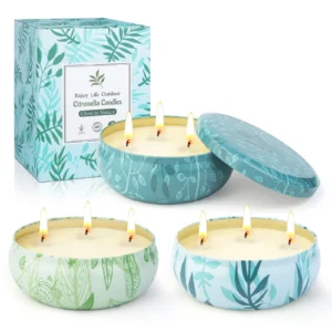Natural Soy Citronella Candles 3-Pack – Eco-Friendly Mosquito Repellent